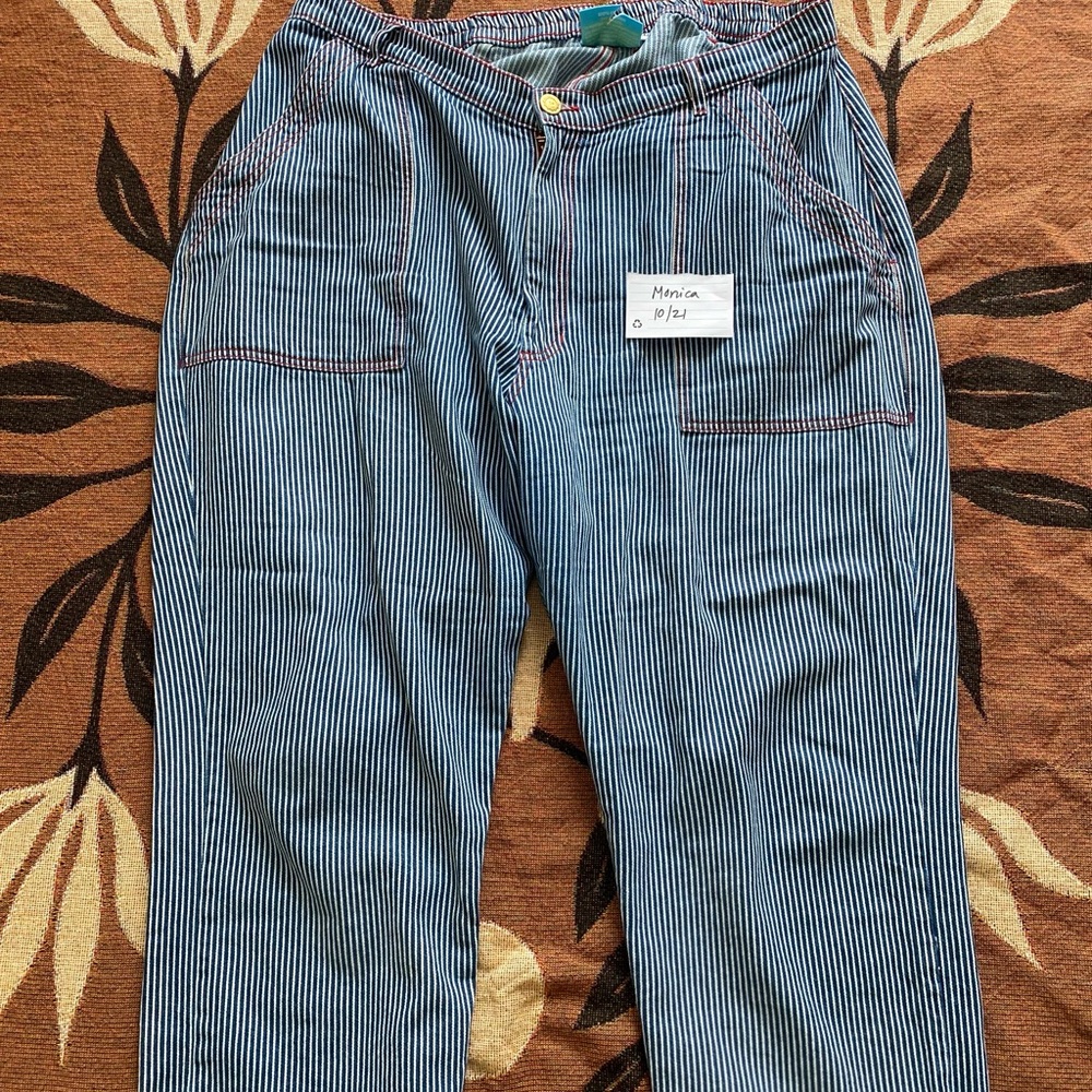 Big Bud Press railroad stripes work pants 1x
